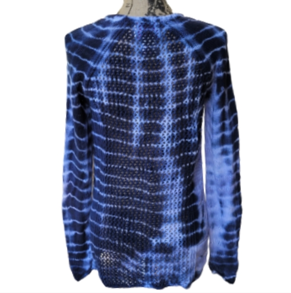 Intrigue Open Knit Tie Dye Sweater Size S - Picture 2 of 9